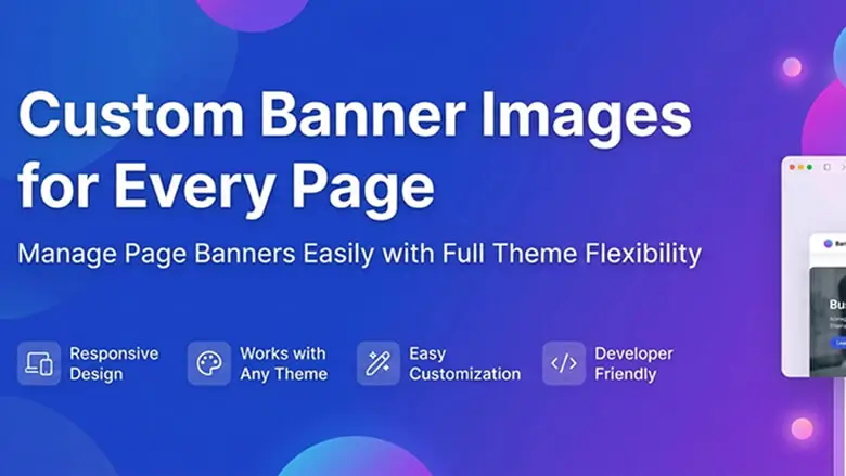 Banner Image for post and page